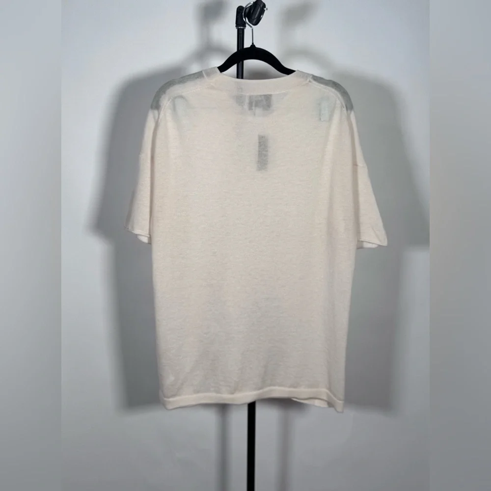 NWT JCrew Spring Street featherweight cashmere relaxed T-shirt - Picture 6 of 8